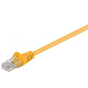 Goobay | CAT 5e | Network cable | Unshielded twisted pair (UTP) | Male | RJ-45 | Male | RJ-45 | Yellow | 1.5 m